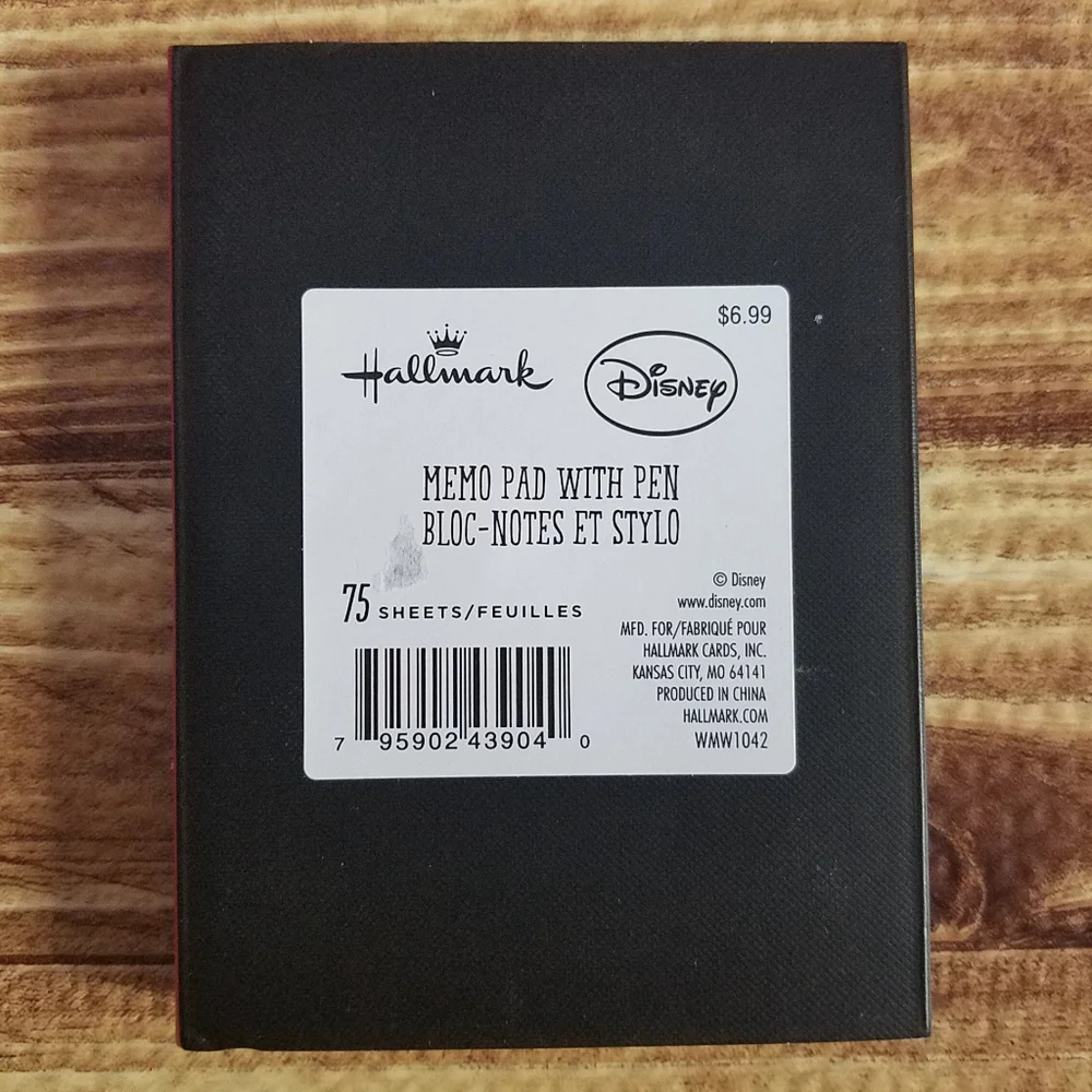 Disney Hallmark Classic Mickey Mouse Notepad Set with Sticky Notes & Pen